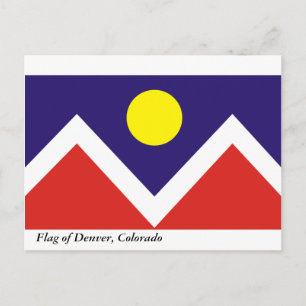 Denver-Flagge Postkarte