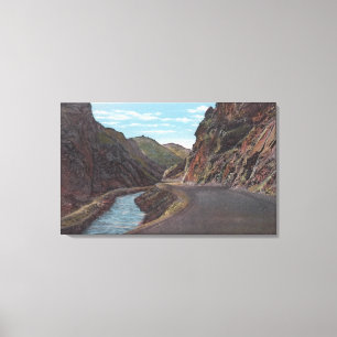 Denver-Gebirgspark, Co - Bärn-Nebenfluss-Schlucht Leinwanddruck