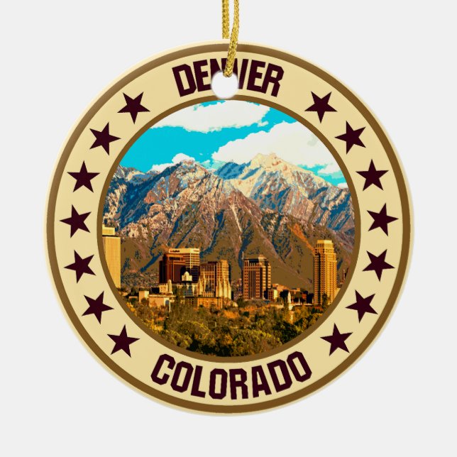 Denver Keramik Ornament (Vorne)
