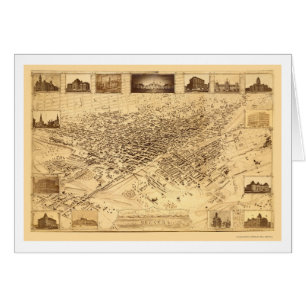 Denver, panoramische Karte Co - 1881
