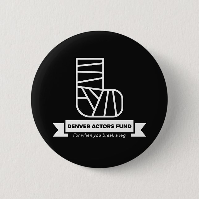 Denver Schauspieler Fonds Geschenke Button (Vorderseite)