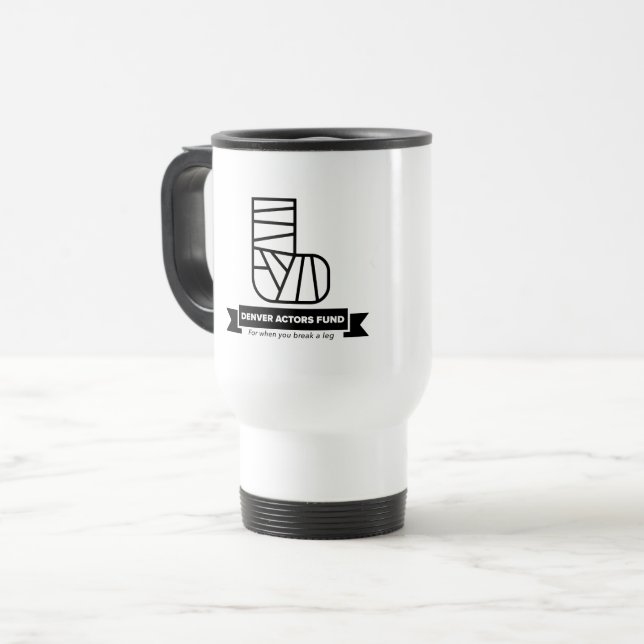 Denver Schauspieler Fonds Geschenke Reisebecher (Vorderseite Links)