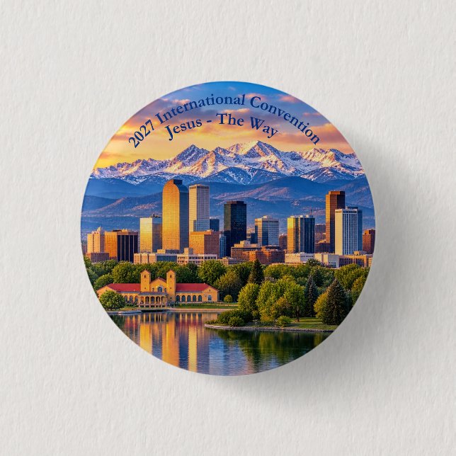 Denver Skyline Button (Vorderseite)