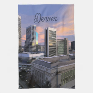 Denver Skyline Geschirrtuch
