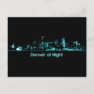 Denver Skyline Postkarte