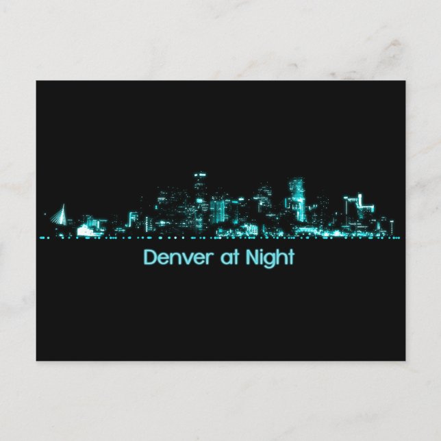 Denver Skyline Postkarte (Vorderseite)