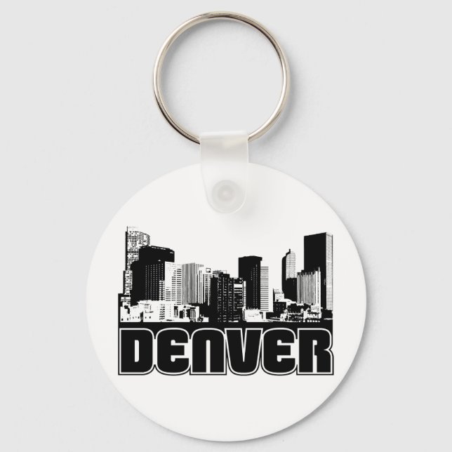 Denver Skyline Schlüsselanhänger (Vorderseite)