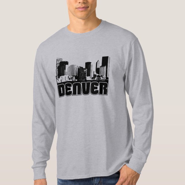 Denver-Skyline T-Shirt (Vorderseite)