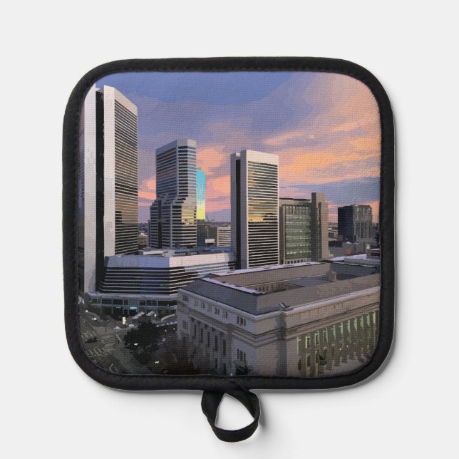 Denver Skyline Topflappen (Vorderseite)
