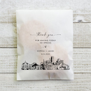 Denver Skyline Wedding Vielen Dank für Ihr Interes Geschenktütchen