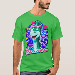 Denver the Last Dinosaur Neon T-Shirt