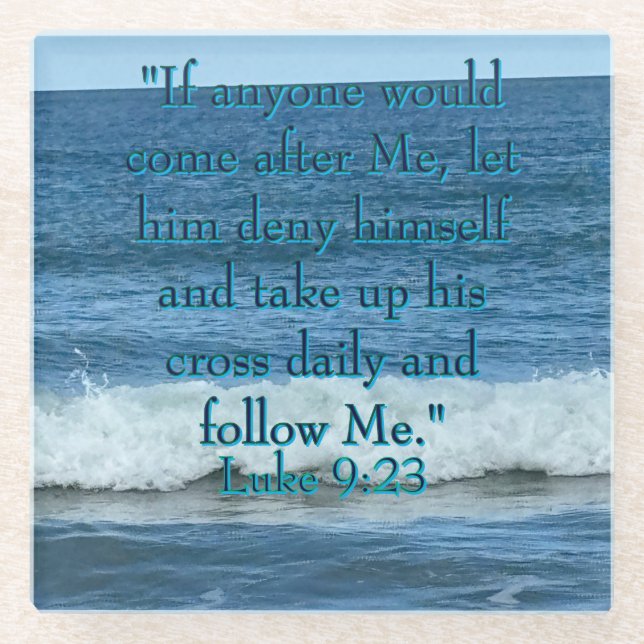 Deny dir selbst glasuntersetzer (Vorderseite)