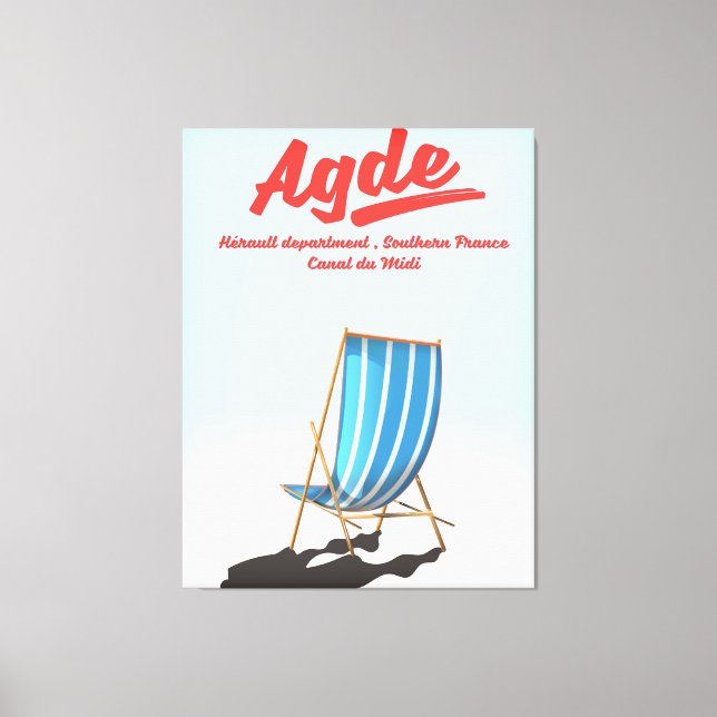 Departement Hérault, Südfrankreich - Agde Leinwanddruck (Vorderseite)