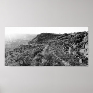 Departing Black Mesa Plateau (Color Desaturated) Poster