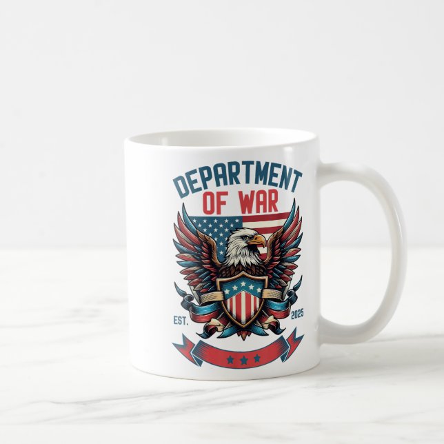 Department Of War Established 2025 Dow  Kaffeetasse (Rechts)
