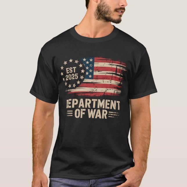 Department Of War Established 2025 T-Shirt (Vorderseite)