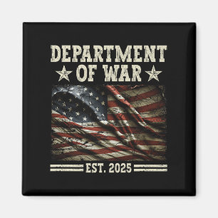 Department of War Usa Camouflage Flag Department O Magnet