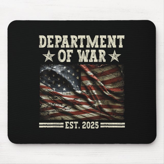 Department of War Usa Camouflage Flag Department O Mousepad (Vorne)