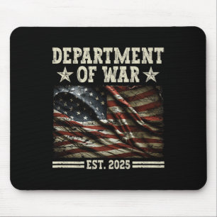 Department of War Usa Camouflage Flag Department O Mousepad