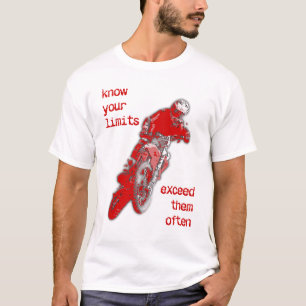 Dépasse tes limites T-Shirt Motocross Dirt Bike