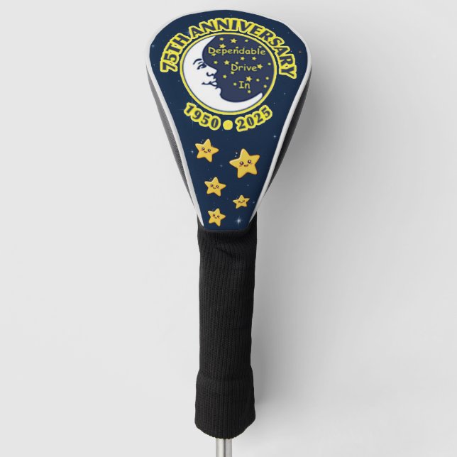 Dependable Drive In 75th Anniversary Driver Cover Golf Headcover (Vorderseite)