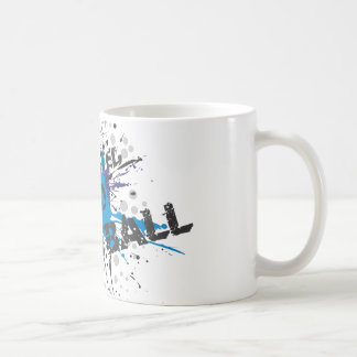 Dépendant au Paintball 2 - tasse bleue de floc