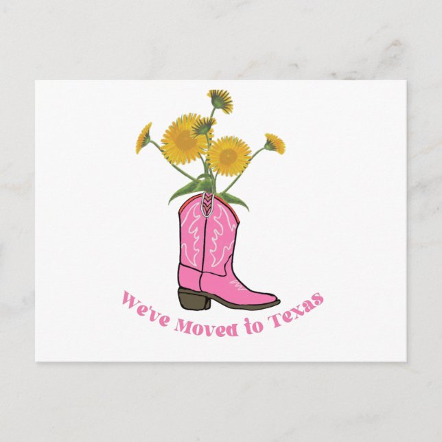 Déplacé vers le Faire-part Texas (Devant)