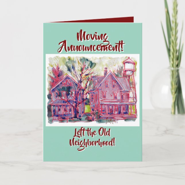 Déplacement de la carte de voeux Faire-part (Devant)