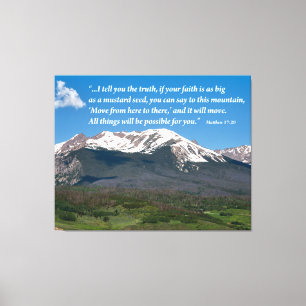 Déplacer Cette Toile Inspirante De Montagne