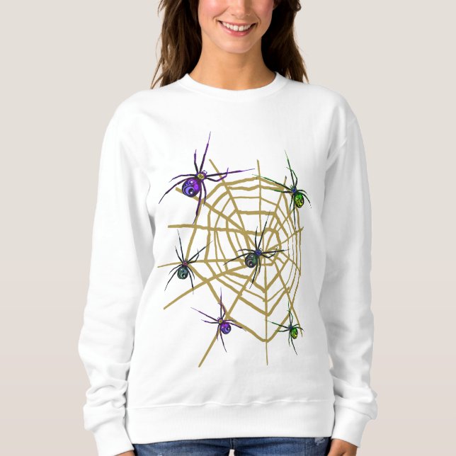 Déplaisant Spider Halloween Sweatshirt (Devant)