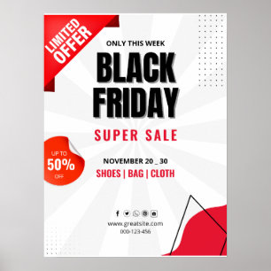 Dépliant de la vente du Vendredi Noir, Affiche de
