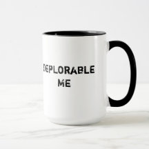 Déplorable je noir tasse de sonnerie de 15 onces