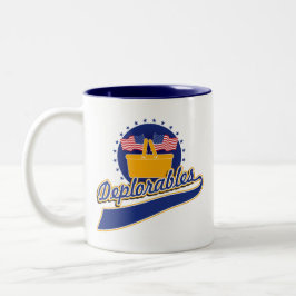 Deplorables Team-Logo Zweifarbige Tasse