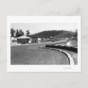 Depoe Bay, Oregon Town View am Seeufer Postkarte