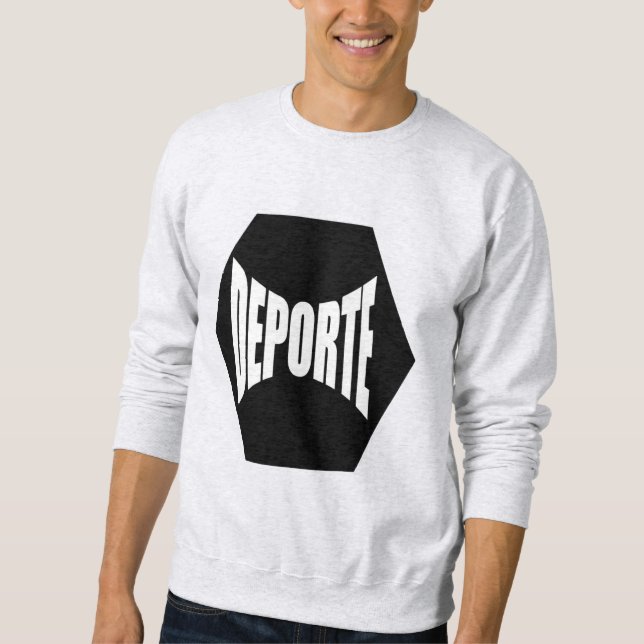 DEPORTE-Mann-Händeschirt Sweatshirt (Vorderseite)