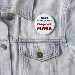 Deportiere MAGA 2-1/4" Knopf Button