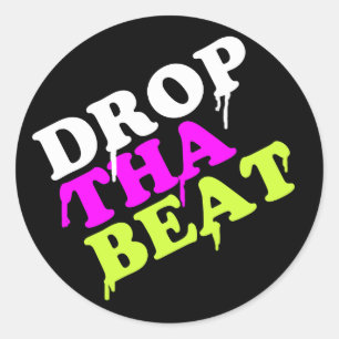Déposez Le Sticker Arrondi De Beat   Ibiza House M