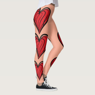 Dépôt de Leggings Camouflage et Cœur Taille Haute