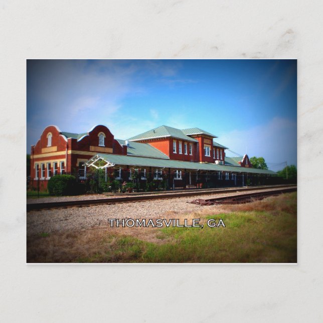 DEPOT - Thomasville, Georgien Postkarte (Vorderseite)
