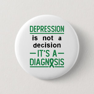 Depression Awareness Support Decision Diganosis Button