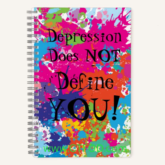 Depression definiert Sie nicht - Notebook/Journal Notizbuch (Vorderseite)