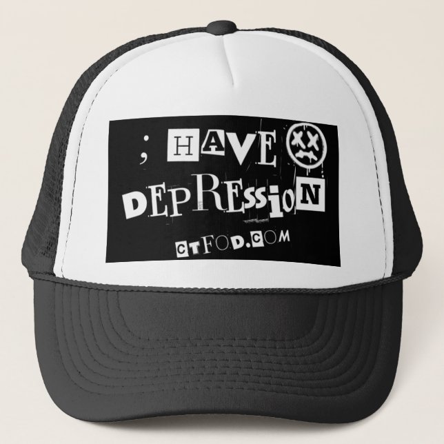 ; Depression haben Truckerkappe (Vorderseite)