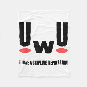 Depression Ich habe lähmende Depression Geistige H Fleecedecke