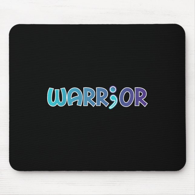 Depression Krieger gegen Suizid Angst Bewusstsein Mousepad (Vorne)