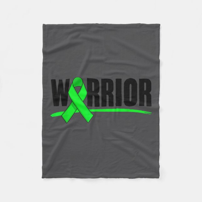 Depression Warrior-Schleife Bewusstsein für psychi Fleecedecke (Vorderseite)