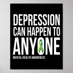 Depressionen können im Bewusstsein jeder psychisch Poster