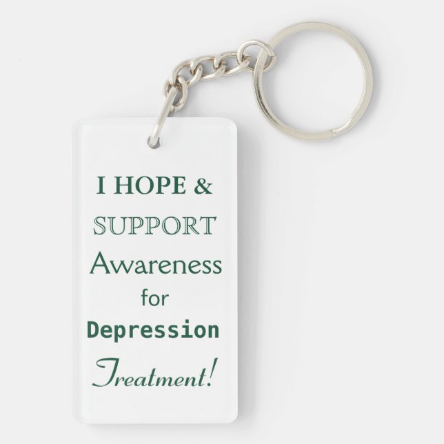 Depressionsbewusstsein, Multifunktionsband, kunden Schlüsselanhänger (Rückseite)