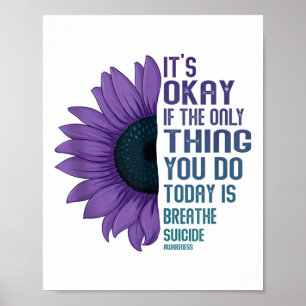 Depressionsbewusstsein Selbstmordprävention Tank T Poster