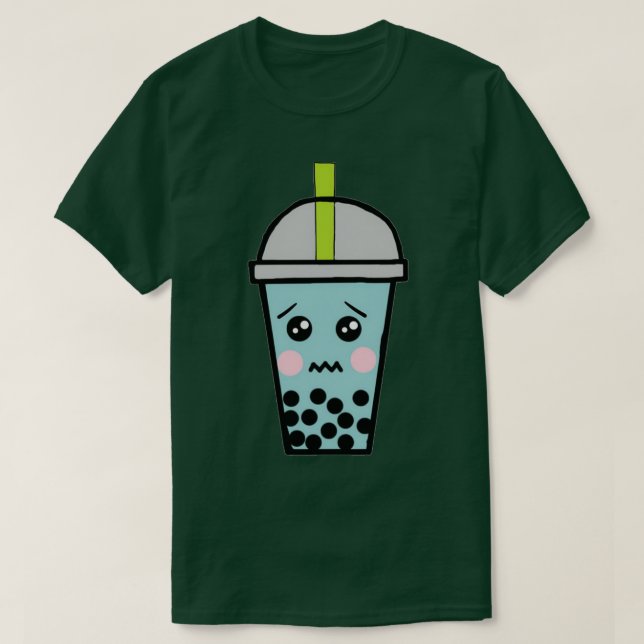 Depressive und ängstliche Niedliche Tapioka-Milchb T-Shirt (Design vorne)