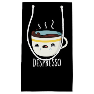 Depresso Funny Sad Espresso Kaffee Pub Dark BG Kleine Geschenktüte